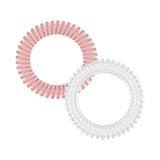 Invisibobble Slim Pink Glasses. Juuksekummid roosa ja valge 2 x 4 tk