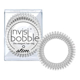 Invisibobble Slim Chrome Sweet Chrome. Juuksekummid hõbedane, läbipaistev 3tk