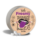 Fresmy Peach Toothpaste Tablets for Kids. Virsikumaitselised hambapastatabletid lastele 30tk