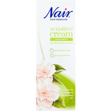 Nair Sensitive Cream Legs & Body, Dry & Sensitive Skin, Extract Of Camellia & Ylang-Ylang Oil. Karvaeemalduskreem jalgadele ja kehale, kuivale/tundlikule nahale 200ml