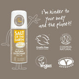 Salt of the Earth Natural Deodorant Roll-On Amber & Sandalwood. Rulldeodorant vürtside ja tsitruse lõhnanootidega 75ml