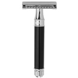 Edwin Jagger Double Edge Safety Razor, Black Handle. DE86BL Klassikaline raseerija must 1tk