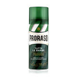 Proraso Shaving Foam Refreshing And Toning Eucalyptus Oil And Menthol. Raseerimisvaht värskendav eukalüptiõli ja mentool (erinevad suurused)