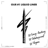 NYX Professional Makeup Epic Ink Liner Waterproof 01 Black. Tugeva pigmendiga veekindel silmalainer must 1ml