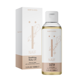 Naïf Baby & Kids Soothing Baby Oil With Natural Sunflower Seed Oil. Rahustav õli päevalilleseemneõli ja kummeliga beebidele/lastele 100ml