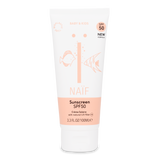 Naïf Baby & Kids Sunscreen SPF50 With Natural UV Filter. Naturaalse päikesekaitsefiltriga kreem beebidele/lastele 100ml