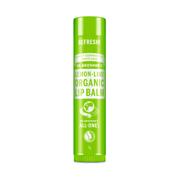 Dr. Bronner´s Organic Lip Balm Lemon-Lime. Orgaaniline huulepalsam sidrun-laim 4g