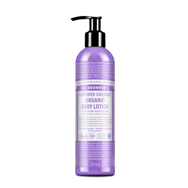 Dr. Bronner´s Organic Body Lotion Lavender-Coconut. Orgaaniline kehapiim lavendel-kookos 240ml