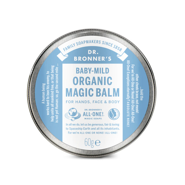 Dr. Bronner´s Organic Magic Balm Baby Mild. Orgaaniline lõhnatu kogu keha palsam beebidele 60g