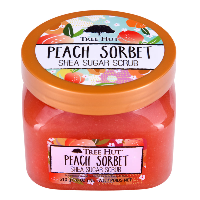 Tree Hut Shea Sugar Scrub Peach Sorbet. Suhkrukoorija virsik 510g