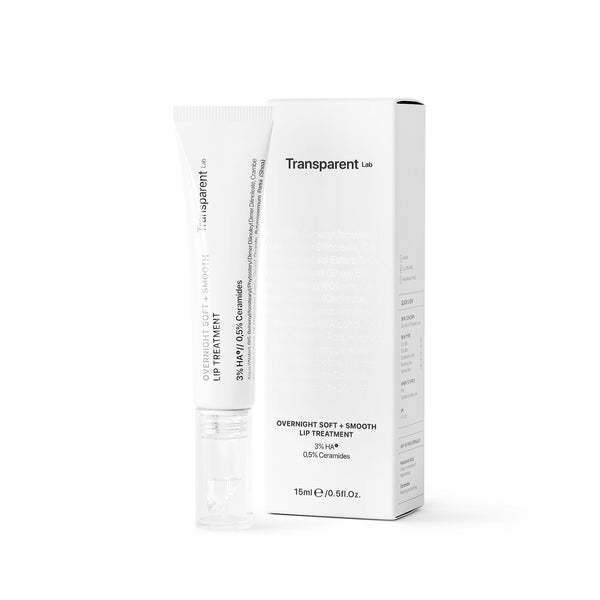 Transparent Lab Overnight Soft + Smooth Lip Treatment. Hooldav öömask huultele 15ml