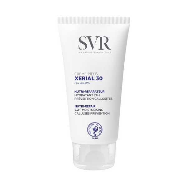 SVR XERIAL 30 CRÈME PIEDS. Nutri-Repair 24H Moisturising Calluses Prevention Pure Urea. 30% uureaga jalakreem konnasilmade vastu 50ml