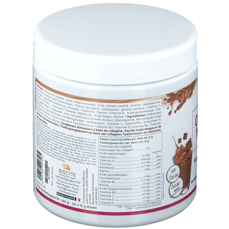 Biocyte Collagen Max Cacao Anti-Aging. Vananemisvastane kakaojoogipulber kollageeni ja hüaluroonhappega  20x13g=260g