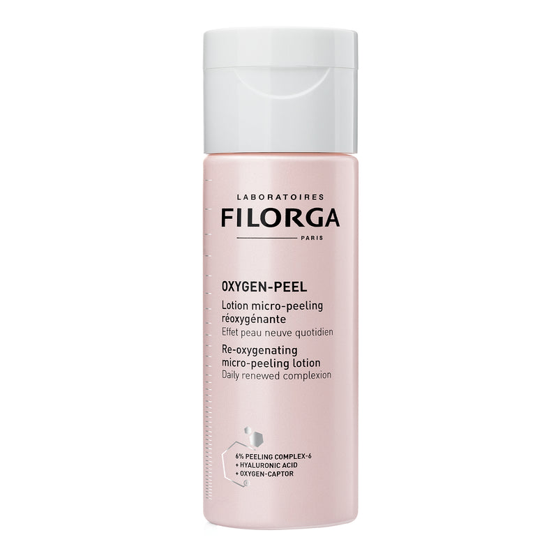 Filorga OXYGEN-PEEL Re-Oxygenating Micro-Peeling Lotion. Kirgastav ja kooriv näolosjoon hüaluroonhappega 150ml