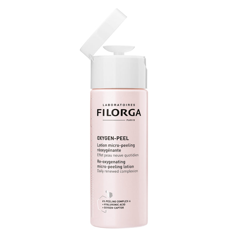 Filorga OXYGEN-PEEL Re-Oxygenating Micro-Peeling Lotion. Kirgastav ja kooriv näolosjoon hüaluroonhappega 150ml