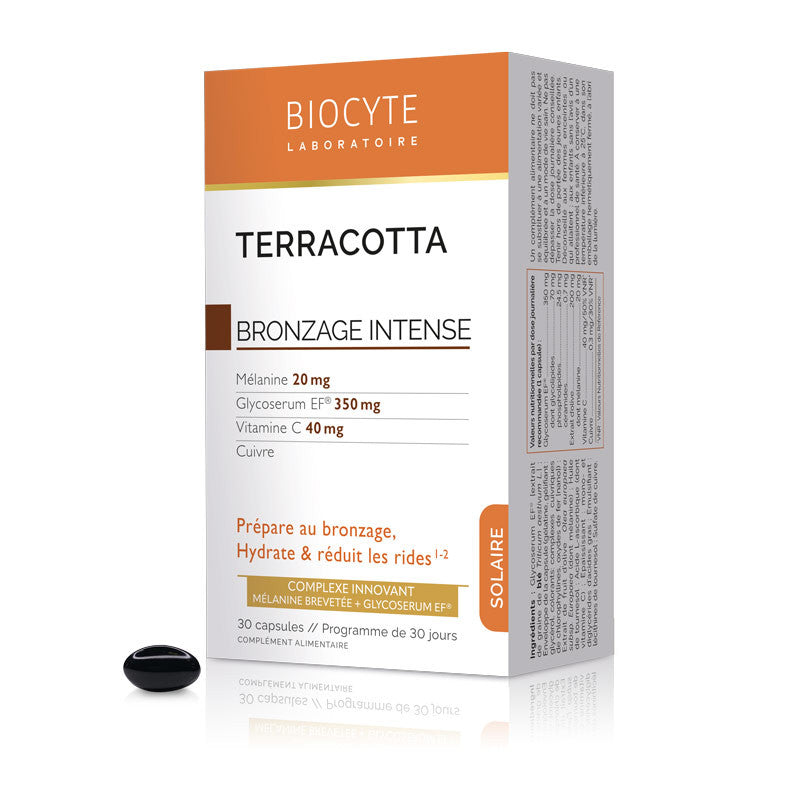 Biocyte Terracotta Solaire Intense. Vananemisvastased kapslid päikesekaitsega 30 kapslit=33g