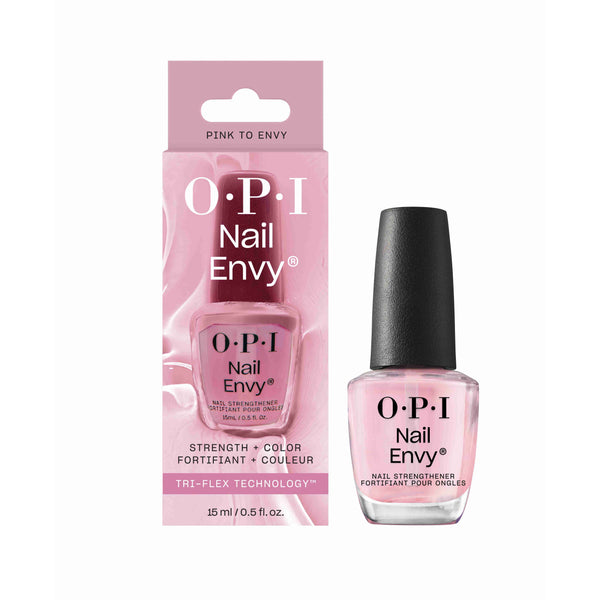 OPI Nail Envy Nail Strengthener Strength + Color Pink To Envy. Küünetugevdaja vitamiinide ja biotiiniga + värv, Tri-flex™ tehnoloogiaga, õrnroosa 15ml