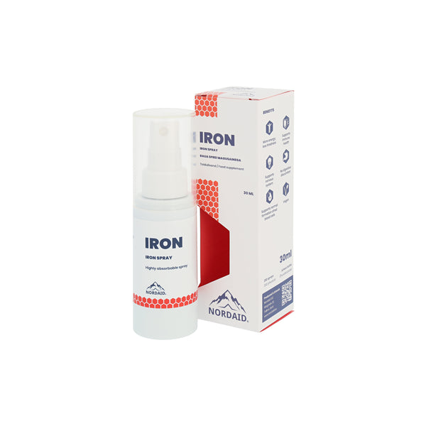 Nordaid Iron Spray Oral 5 mg. Suukaudne raua sprei magusainega 30ml