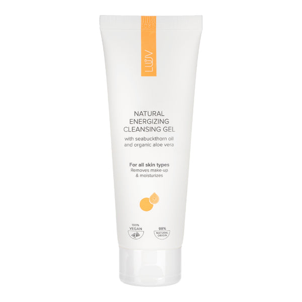 LUUV Natural Energizing Cleansing Gel. Looduslik astelpaju näopesugeel, ergutav 75ml