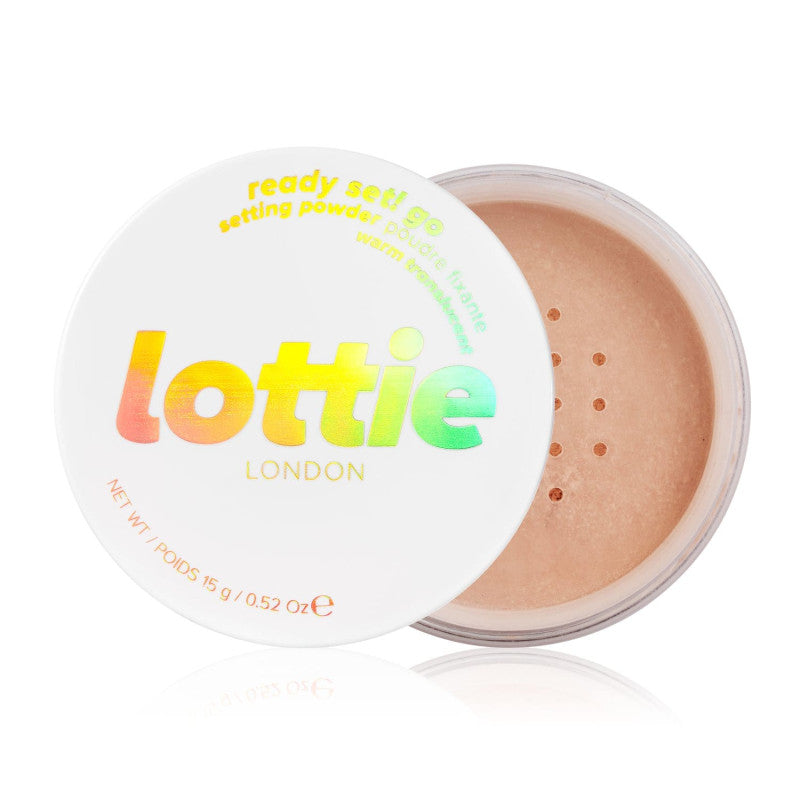 Lottie Ready Set! Go Matte Translucent Setting Powder Warm. Matistav poolläbipaistev tolmupuuder 15g