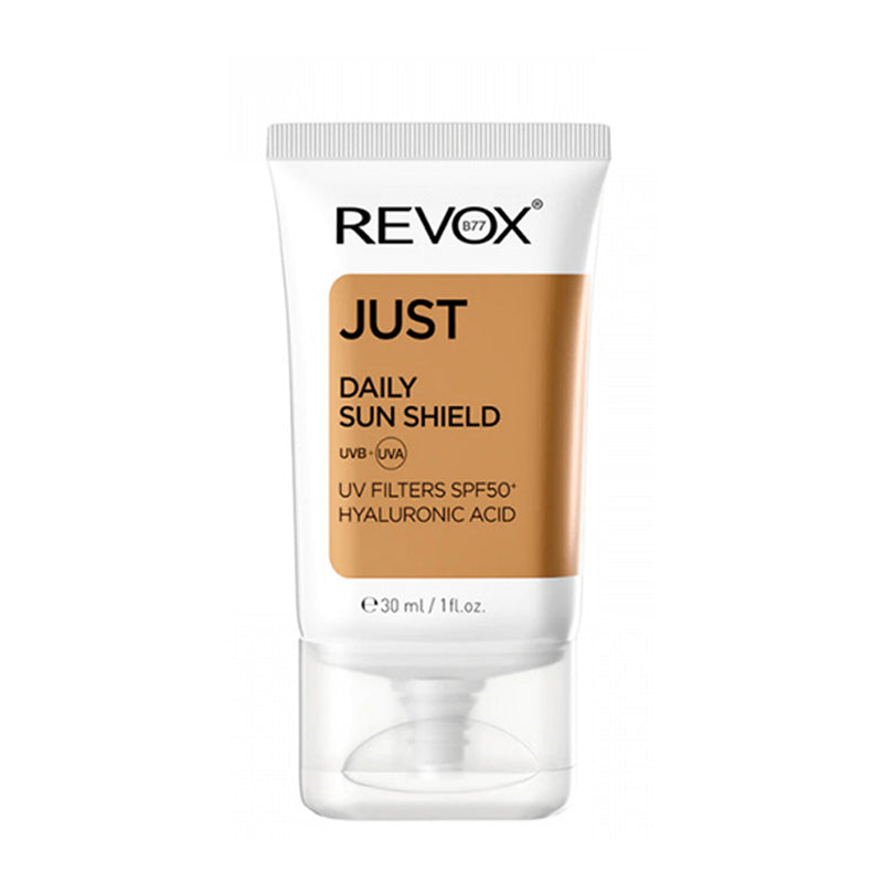 Revox Just Daily Sun Shield SPF50, Hyaluronic Acid. Päevakreem hüaluroonhappega 30ml
