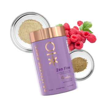 Nutriburst Food Supplement Zen Flow Hormonal Balance. Toidulisand närvisüsteemi toetus naistele 60tk