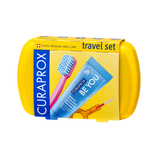 Curaprox Travel Set (Toothbrush, Toothpaste, Interdentalbrush). Reisikomplekt hambahari, pasta ja interdentalhari