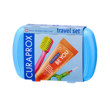 Curaprox Travel Set (Toothbrush, Toothpaste, Interdentalbrush). Reisikomplekt hambahari, pasta ja interdentalhari