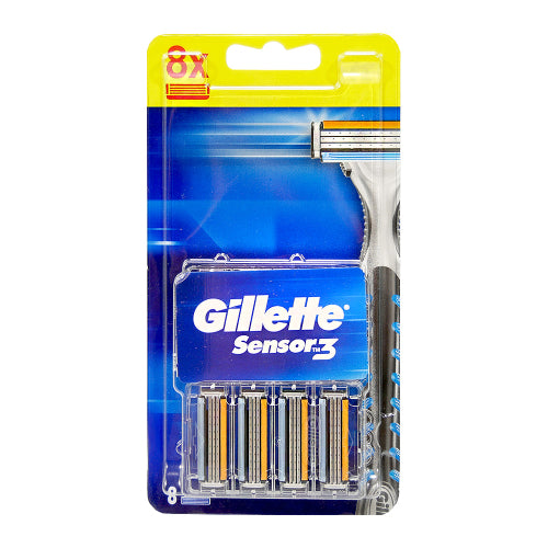 Gillette Sensor3 8 S Blades Refills. Vahetatav 3 teraga raseerimispea 8tk