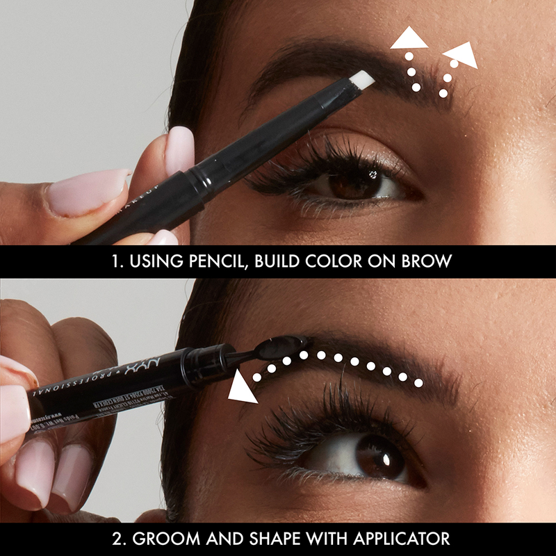 NYX Professional Makeup Fill & Fluff Eyebrow Pomade Pencil Clear. Mitmeotstarbeline kulmupumat 0.2g