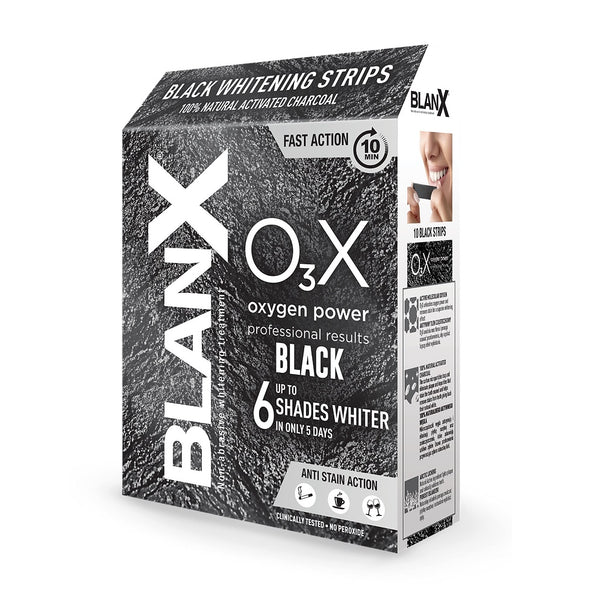 Blanx O3X Black Strips. Aktiivsöega hambavalgendusribad 10tk