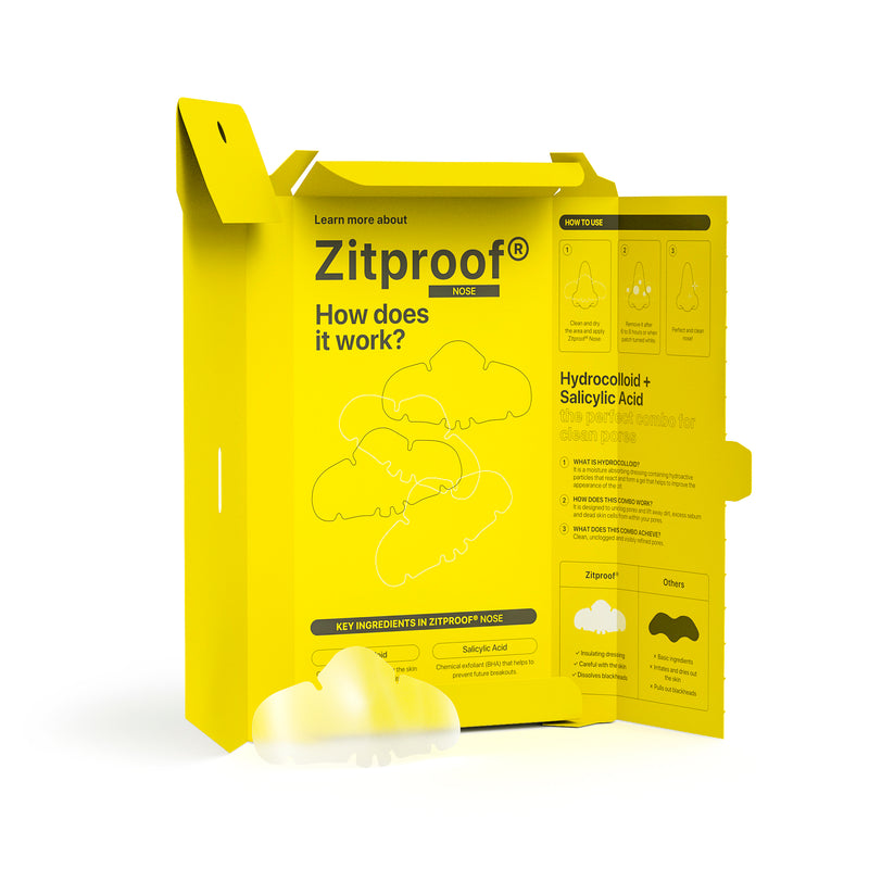 Acnemy ZITPROOF® NOSE Hydrocolloid Nose Patches. Hüdrokolloidplaastrid ninale 10 plaastrit