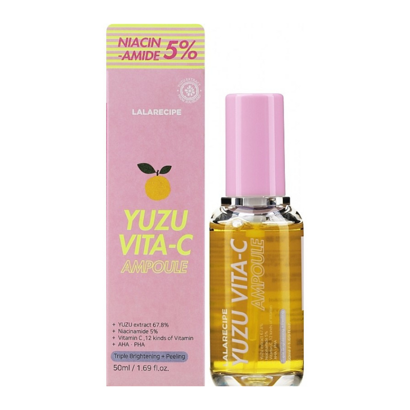 Lalarecipe Lalarecipe Yuzu Vita-C Ampoule 50ml. Lalarecipe Yuzu Vita-C Ampoule c-vitamiiniga sära andev näoseerum 50ml