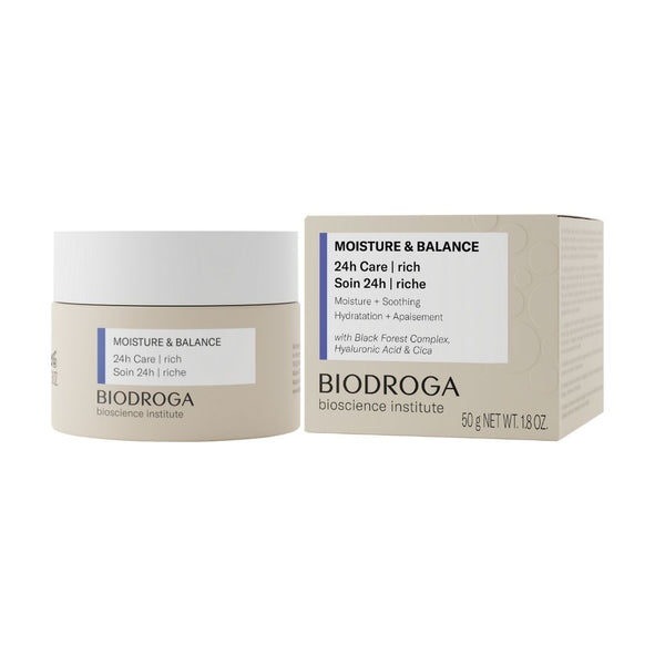 Biodroga Bioscience Institute Moisture & Balance 24h Care Rich. Niisutav ja tasakaalustav kreem 24h kuivale nahale 50ml