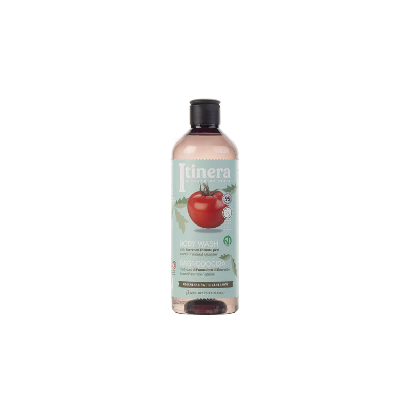 Itinera Body Wash with Tomato Peels. Taastav ja toitev dušigeel tomatikoore ekstraktiga 370ml