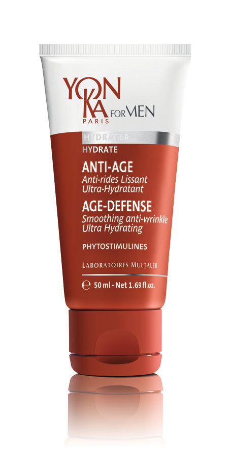 Yon-Ka For Men ANTI-ÂGE. Age-Defense Smoothing Anti-Wrinkle Ultra Hydrating. Vananemisvastane niisutav näokreem 50ml