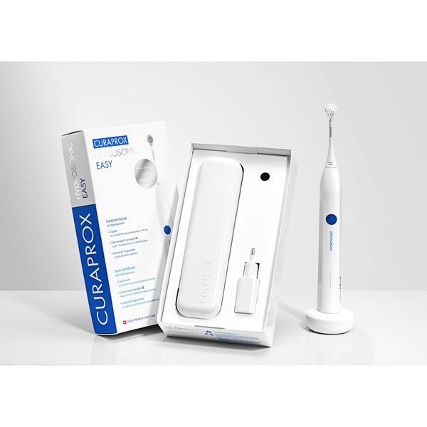 Curaprox Hydrosonic Easy Electric Toothbrush + Brush Heads 1Pcs. Elektriline hambahari + vahetusharjad 1tk