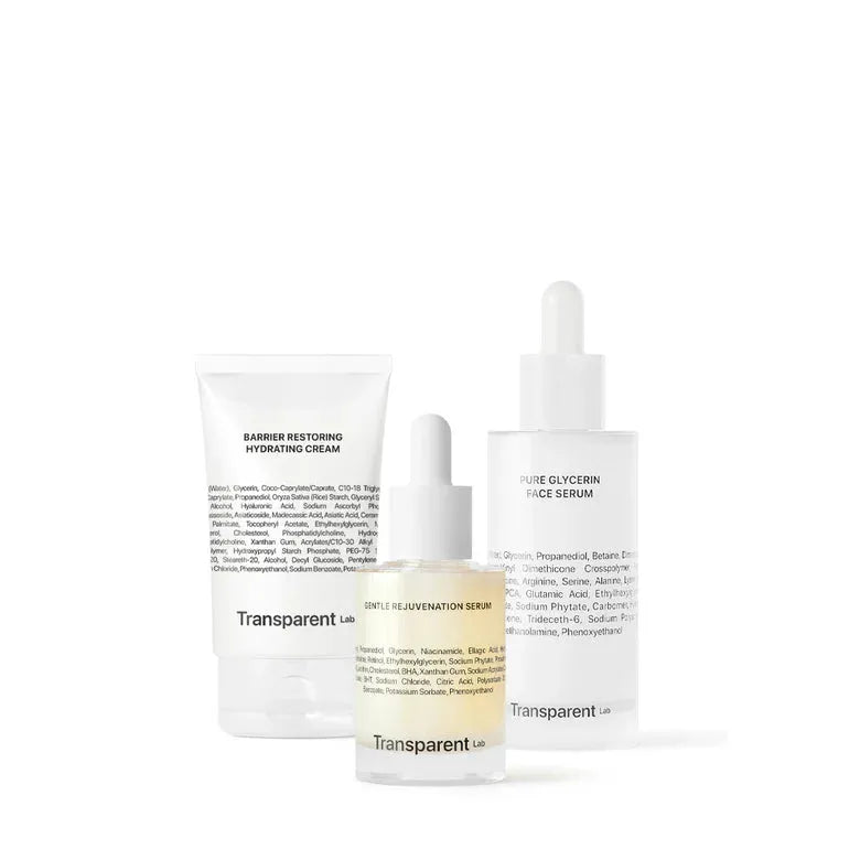 Komplekt "KOOS ON SOODSAM" Transparent Lab FIRM & HYDRATE TRIO KIT. Pinguldav ja niisutav nahahoolduskomplekt. 3 toodet.