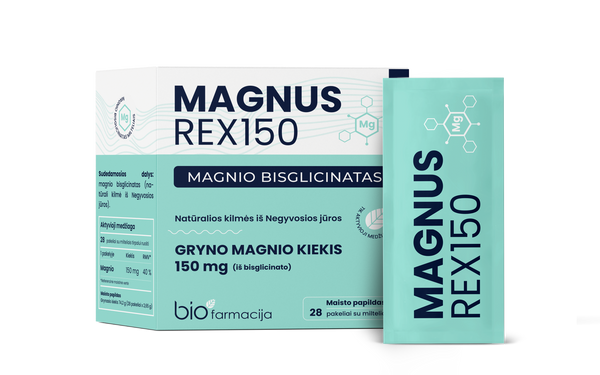 MAGNUS REX150 (puhas magneesiumdiglütsinaat), 28 pakki
