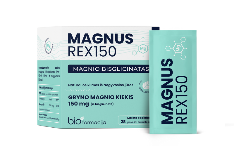 MAGNUS REX150 (puhas magneesiumdiglütsinaat), 28 pakki