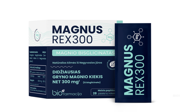 MAGNUS REX300 (puhas magneesiumdiglütsinaat), 28 pakki