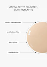 Transparent Lab Mineral Tinted Sunscreen SPF50+ Light. Tooniv mineraalne päikesekaitsekreem 100ml  - HELE