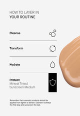 Transparent Lab Mineral Tinted Sunscreen SPF50+ Medium. Tooniv mineraalne päikesekaitsekreem 100ml - KESKMINE