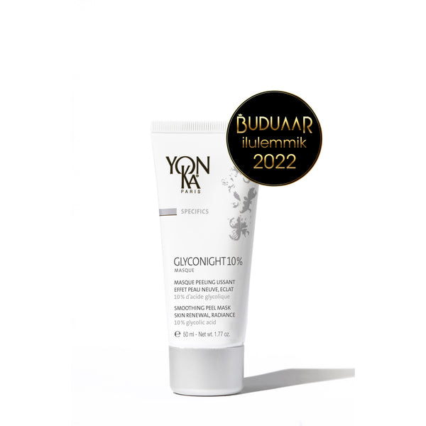 Yon-Ka Specifics GLYCONIGHT 10% MASQUE. Smoothing Peel Mask, Skin Renewal, Radiance 10% Glycolic Acid. Kooriv öökreem 50ml