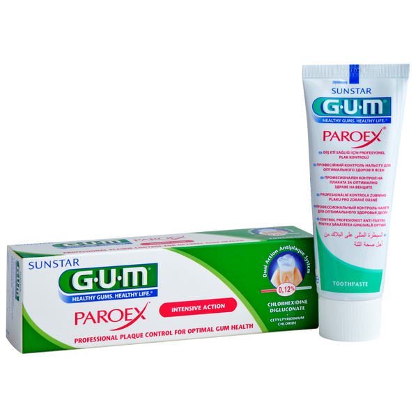 GUM Paroex 0,12% Toothpaste. Hambapasta 0,12% kloorheksidiindiglükonaadiga 75ml