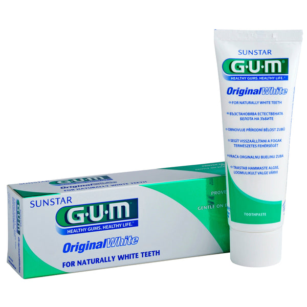 GUM Original White Toothpaste. Peroksiidivaba valgendav hambapasta 75ml