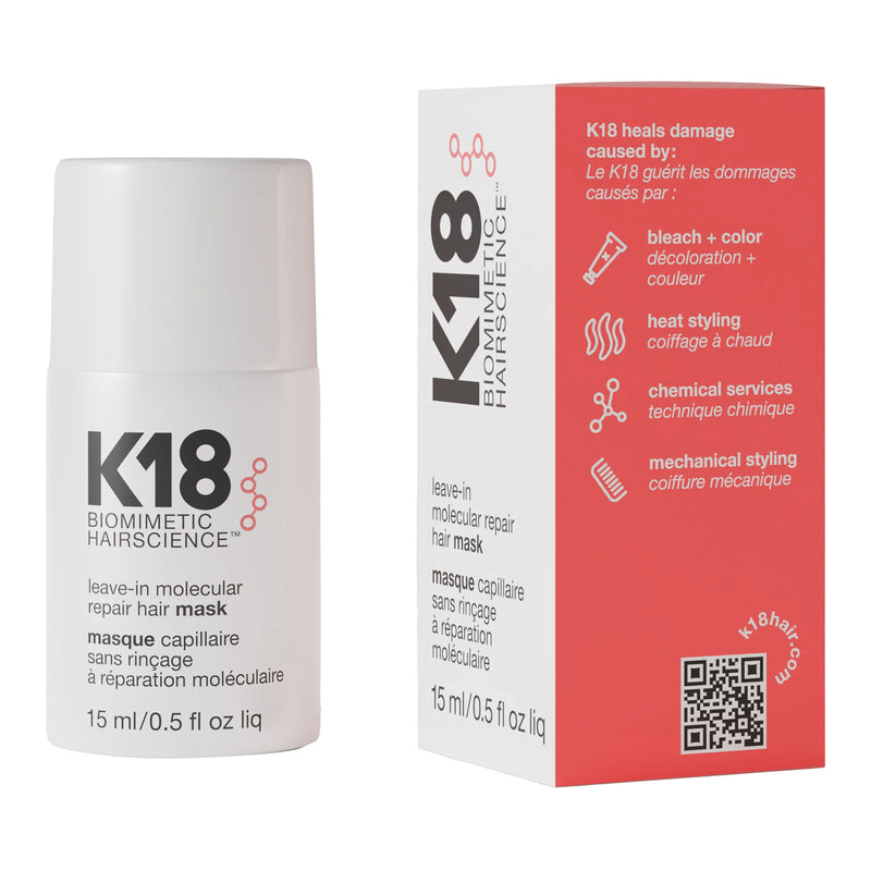 K18 Biomimetic Hairscience Leave-In Molecular Repair Hair Mask. Pähejäetav molakulaarne mask (erinevad suurused)