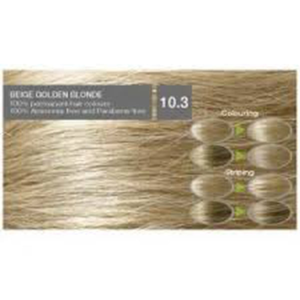 Naturigin Organic Based 100% Permanent Hair Colours Beige Golden Blonde 10.3. Püsijuuksevärv beežikas kuldne blond 115ml