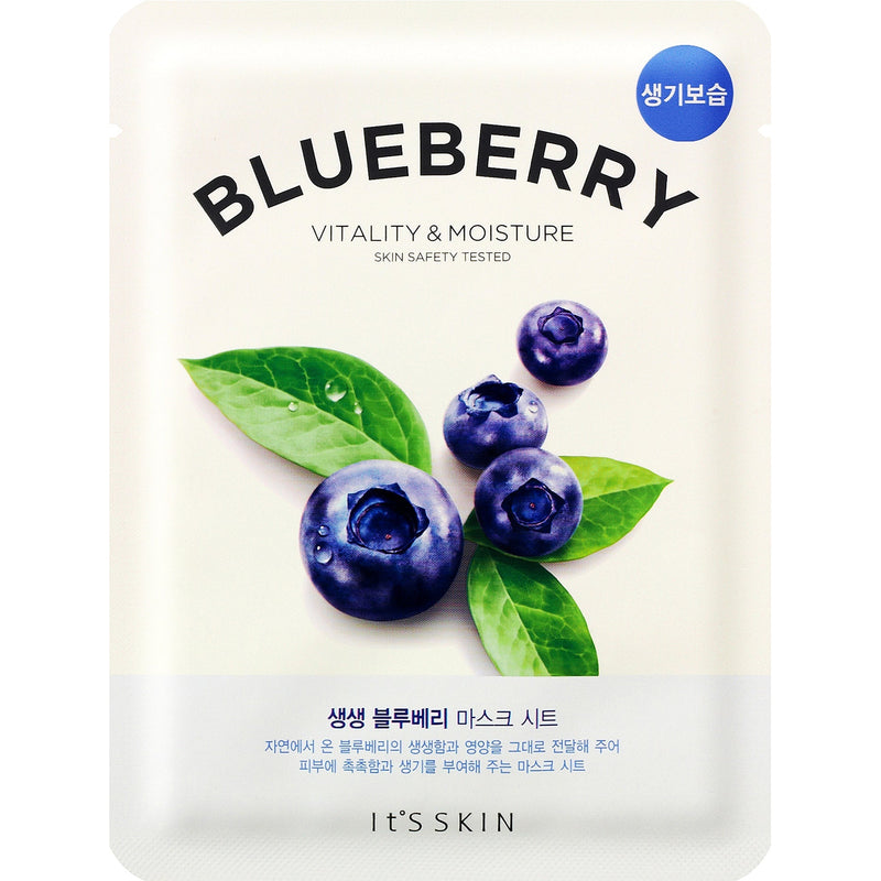 It'S SKIN The Fresh Mask Sheet Blueberry. Elujõudu andev mustika kangasmask 21g