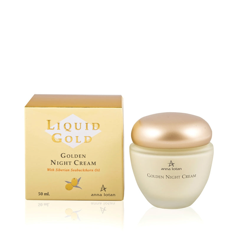 Anna Lotan Liquid Gold Golden Night Cream. Öökreem Siberi astelpaju õliga kuivale nahale 50ml